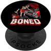 Funny Skeleton Bones Sports Halloween Hu Meccanico Auto Appassionato Retro Cool Ferito Lesioni PopSockets PopGrip Adesivo