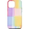 generic Custodia per iPhone 12 Pro Max Grafica morbida a blocchi di colore pastello