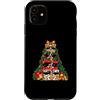 Christmas Puppy Presents Dog Lover Cute Custodia per iPhone 11 Boston Terrier Bostie - Scatole impilate con albero sorpresa