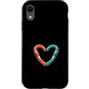 Tiny Passion Co. Custodia per iPhone XR Moschettone Cuore Carino Minimalista Alpinista
