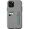 MASH MOSH Custodia per iPhone 11 Pro Siria, mappa, silhouette, bandiera, strisce, siriano, orgoglio