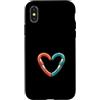 Tiny Passion Co. Custodia per iPhone X/XS Moschettone Cuore Carino Minimalista Alpinista