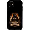 Witchy Feline Spellcaster Apparel and Go Custodia per iPhone 11 Incantatore felino a lume di candela e annotazioni surrettizie