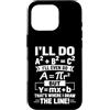 Clever Equation Math Humor Custodia per iPhone 16 Pro Ecco dove ho disegnato la linea divertente matematica algebra gioco di parole