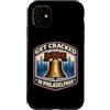 Get Cracked In Philadelphia Liberty Bell Custodia per iPhone 11 Lasciati conquistare dal souvenir Liberty Bell City Crest di Philadelphia