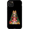 Christmas Puppy Presents Xmas Lover Cute Custodia per iPhone 11 Pro Max Axolotl - Scatole impilate per albero di Natale