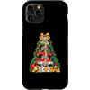 Christmas Puppy Presents Dog Lover Cute Custodia per iPhone 11 Pro Weimaraner - Scatole impilate per albero di Natale