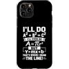 Clever Equation Math Humor Custodia per iPhone 11 Pro Ecco dove ho disegnato la linea divertente matematica algebra gioco di parole