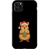 Cute Christmas Australian Animals Custodia per iPhone 11 Pro Max Christmas Quokka Holiday Cookie Santa Hat Cute Animal