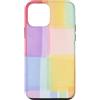 generic Custodia per iPhone 12 mini Grafica morbida a blocchi di colore pastello