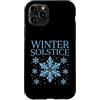Merry Yule Happy Winter Solstice Holiday Custodia per iPhone 11 Pro Solstizio d'inverno neve felice Yule Yuletide Buon Natale