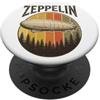 Retro Airship Aviation History Distresse Vintage Graf Zeppelin Retro Blimp Aviazione Art PopSockets PopGrip Adesivo