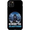 Merry Yule Happy Winter Solstice Holiday Custodia per iPhone 11 Pro Max Attenzione al gatto Jolakotturinn Yule Natale islandese
