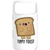 Punny Bone Custodia per iPhone 17 Pro Max Tippy Toast - Gioco di pane divertente