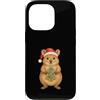 Cute Christmas Australian Animals Custodia per iPhone 13 Pro Christmas Quokka Holiday Cookie Santa Hat Cute Animal