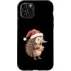 Cute Christmas Australian Animals Custodia per iPhone 11 Pro Christmas Echidna Holiday Cookie Santa Hat Australian Animal