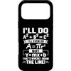 Clever Equation Math Humor Custodia per iPhone 17 Pro Max Ecco dove ho disegnato la linea divertente matematica algebra gioco di parole