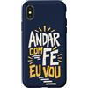 Caminho e Fé Custodia per iPhone X/XS Portoghese Cristiano Andar Com Fé Fede Detto
