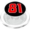 Leggende dello sport Numero della squadra sportiva rossa n. 81 PopSockets PopGrip per MagSafe