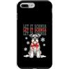 Vintage Christmas Dogs Custodia per iPhone 7 Plus/8 Plus Let It Schnow Miniature Schnauzer Christmas Holiday