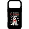 Vintage Christmas Dogs Custodia per iPhone 17 Pro Max Let It Schnow Miniature Schnauzer Christmas Holiday