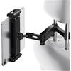 GlasFlength Supporto Tablet Auto Poggiatesta, Estensibile Porta Tablet Auto per Sedile con Rotazione a 360 Gradi Universale Porta Ipad per 14-26CM Smartphones Kindle Switch (Nero)