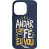 Caminho e Fé Custodia per iPhone 13 Pro Portoghese Cristiano Andar Com Fé Fede Detto