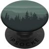 Nature Grips Dark Green Mountains Forest Nature PopSockets PopGrip Adesivo