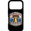 Get Cracked In Philadelphia Liberty Bell Custodia per iPhone 17 Pro Lasciati conquistare dal souvenir Liberty Bell City Crest di Philadelphia