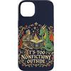 Fantasy Bookish Realm Custodia per iPhone 14 Plus Funny Fantasy Reader Dragon Book Lover Saggistica