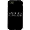 Funny Programmer Geek Nerd Tech Humor Custodia per iPhone SE (2020) / 7/8 127.0.0.1 È Dove Il Cuore Divertente Programmatore Scherzo Coder