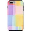 generic Custodia per iPhone 7 Plus/8 Plus Grafica morbida a blocchi di colore pastello
