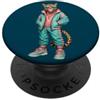 Funny Leopard Sunglasses Bubble Gum Leopard Bubblegum Occhiali da sole divertenti animali adolescenti ragazze donne PopSockets PopGrip Adesivo