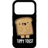 Punny Bone Custodia per iPhone 17 Pro Tippy Toast - Gioco di pane divertente