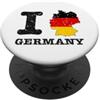 Shape of Home Co I Love (Heart) Germania Mappa Bandiera Sagoma PopSockets PopGrip Adesivo