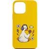Low Battery Goose Co. Custodia per iPhone 13 Pro Max Funny Goose - Cuffie con batteria scarica, non disturbare