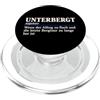 Unterbergte Wanderfreude UNTERBERGT Bergsehnsucht Wandern Wanderer Berge Alpen Humor PopSockets PopGrip per MagSafe