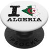Shape of Home Co I Love (Heart) Algeria Mappa Bandiera Sagoma PopSockets PopGrip Adesivo