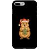 Cute Christmas Australian Animals Custodia per iPhone 7 Plus/8 Plus Christmas Quokka Holiday Cookie Santa Hat Cute Animal