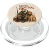 Christmas Season Merry Huntmas Hunter Dog Caccia di Natale PopSockets PopGrip per MagSafe
