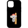 Cute Christmas Australian Animals Custodia per iPhone 12/12 Pro Koala Santa Hat Christmas Koala Bear Holiday Xmas