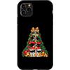 Christmas Puppy Presents Dog Lover Cute Custodia per iPhone 11 Pro Max Boston Terrier Bostie - Scatole impilate con albero sorpresa