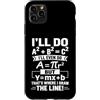 Clever Equation Math Humor Custodia per iPhone 11 Pro Max Ecco dove ho disegnato la linea divertente matematica algebra gioco di parole