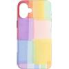 generic Custodia per iPhone 16 Plus Grafica morbida a blocchi di colore pastello