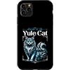 Merry Yule Happy Winter Solstice Holiday Custodia per iPhone 11 Pro Max Attenzione alla tradizione islandese Jolakotturinn del gatto Yule