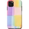 generic Custodia per iPhone 11 Pro Max Grafica morbida a blocchi di colore pastello