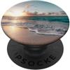Phone Holder Pop Knobs Beach Ocean Sunset Wave - Tropical Sand PopSockets PopGrip Adesivo