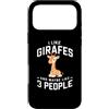 I Like Giraffes and Maybe Like 3 People Custodia per iPhone 17 Pro Max Mi piacciono le giraffe e forse mi piacciono 3 persone