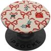 Red Green Christmas Bow Grip Holder Red Green Christmas Bow PopSockets PopGrip Adesivo