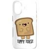 Punny Bone Custodia per iPhone 17 Tippy Toast - Gioco di pane divertente